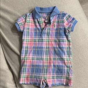 Ralph Lauren knit collar onesie